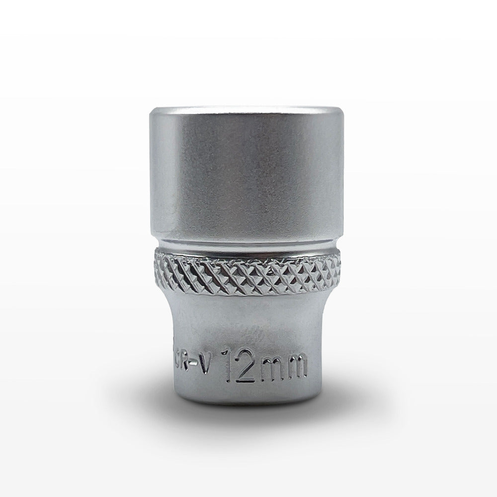 AuzGrip 12mm Metric 6 Point 1/4 Inch Square Drive Socket Front