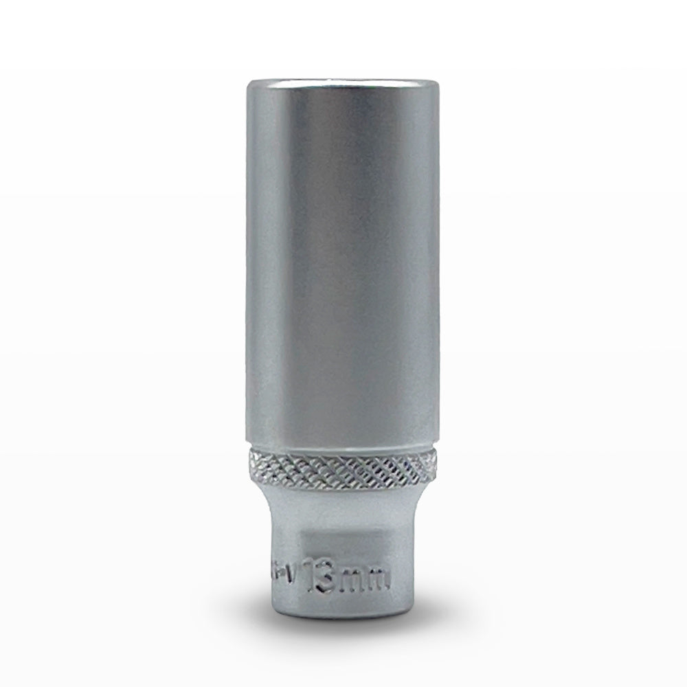 AuzGrip 13mm Metric 6 Point 1/4 Inch Square Drive Deep Socket Front