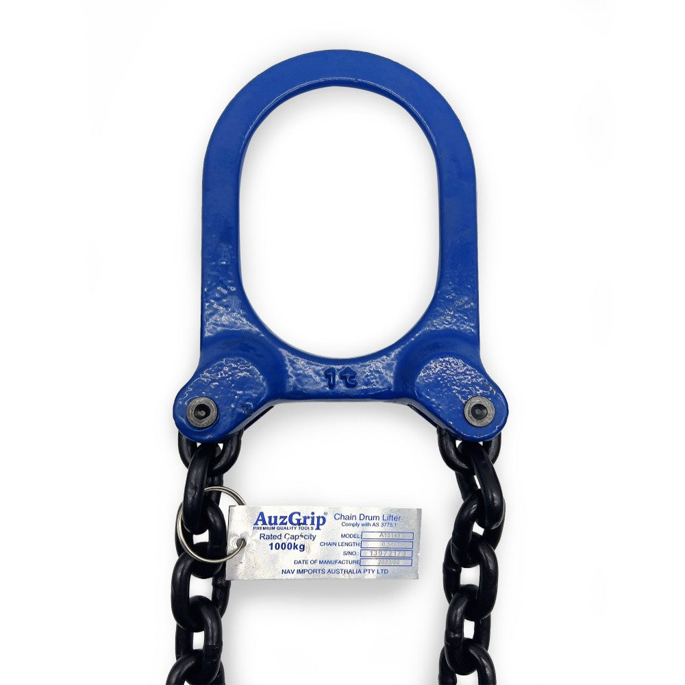 AuzGrip 18149 1000kg Universal Drum Clamp Lifter CloseUp 3