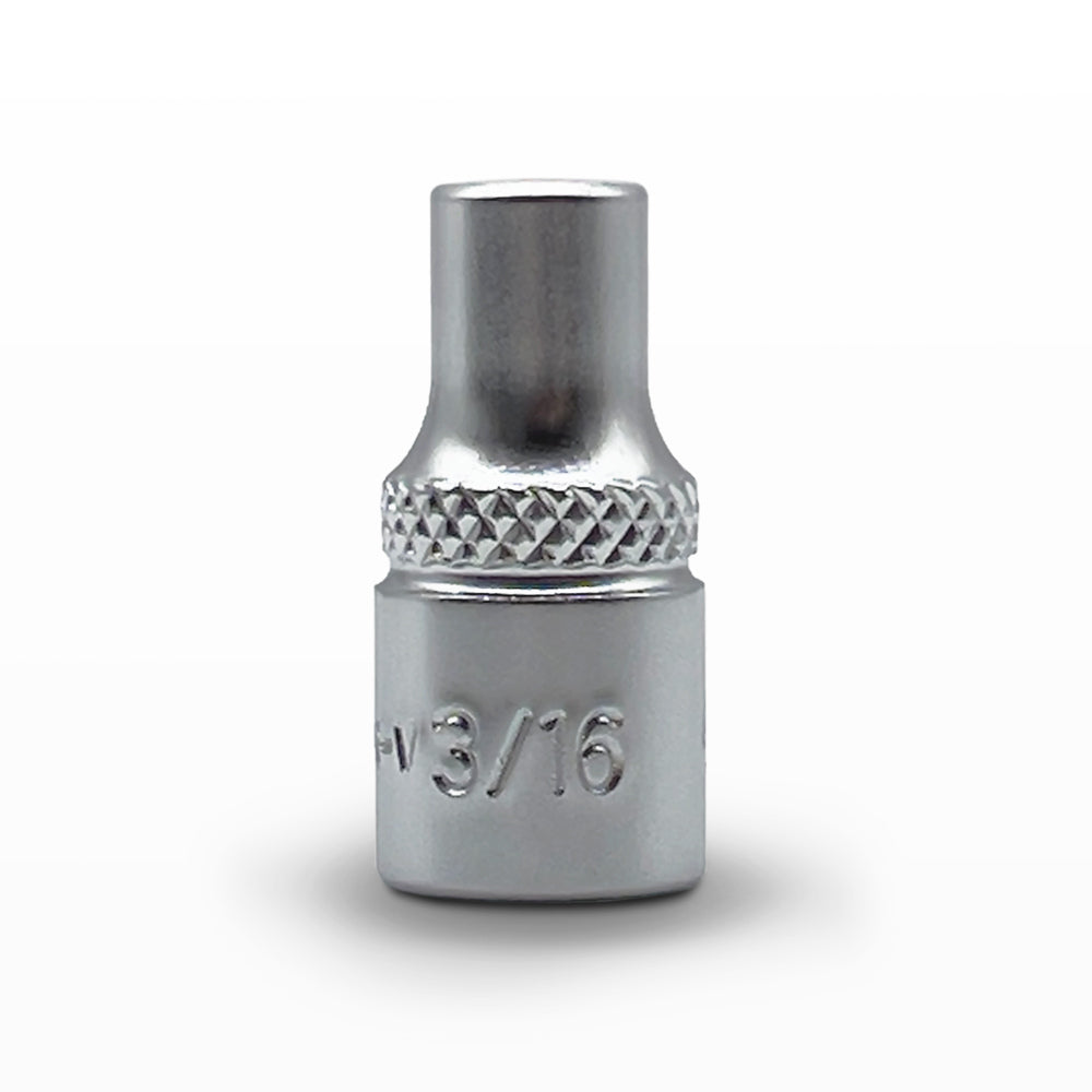 AuzGrip 3/16 Inch SAE 6 Point 1/4 Inch Square Drive Socket Front
