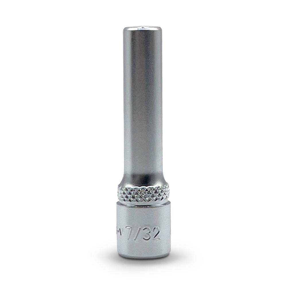 AuzGrip 7/32 Inch SAE 6 Point 1/4 Inch Square Drive Deep Socket Front