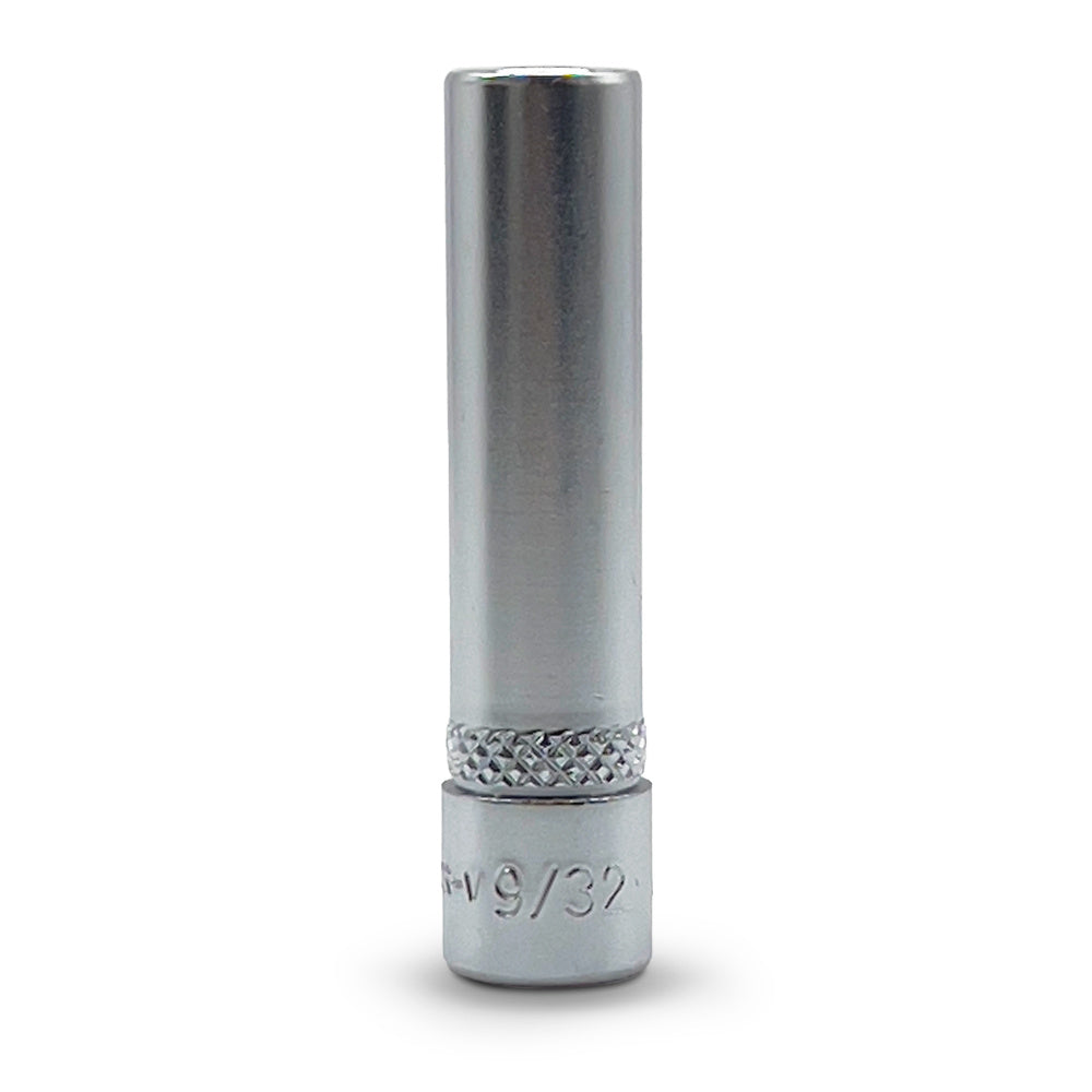 AuzGrip 9/32 Inch SAE 6 Point 1/4 Inch Square Drive Deep Socket Front