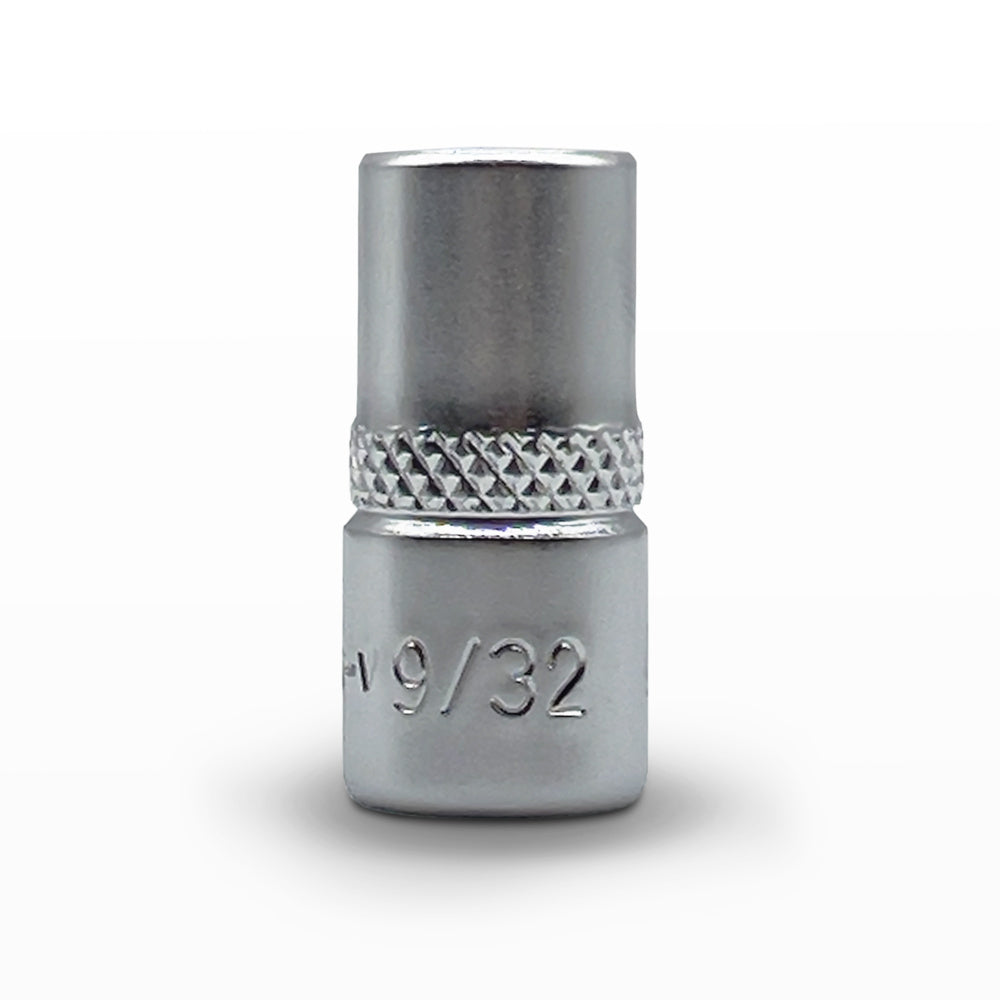 AuzGrip 9-32 Inch SAE 6 Point 1/4 Inch Square Drive Socket Front