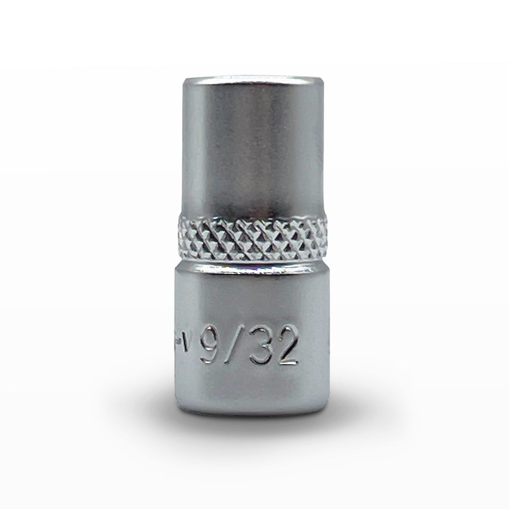 AuzGrip 9/32 Inch SAE 6 Point 1/4 Inch Square Drive Standard Socket Front