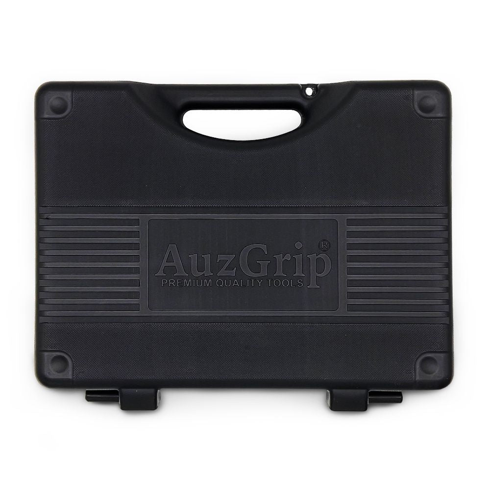 AuzGrip A71155 30 Piece 1/2 Inch Square Drive In Hex Bit Socket Set Case