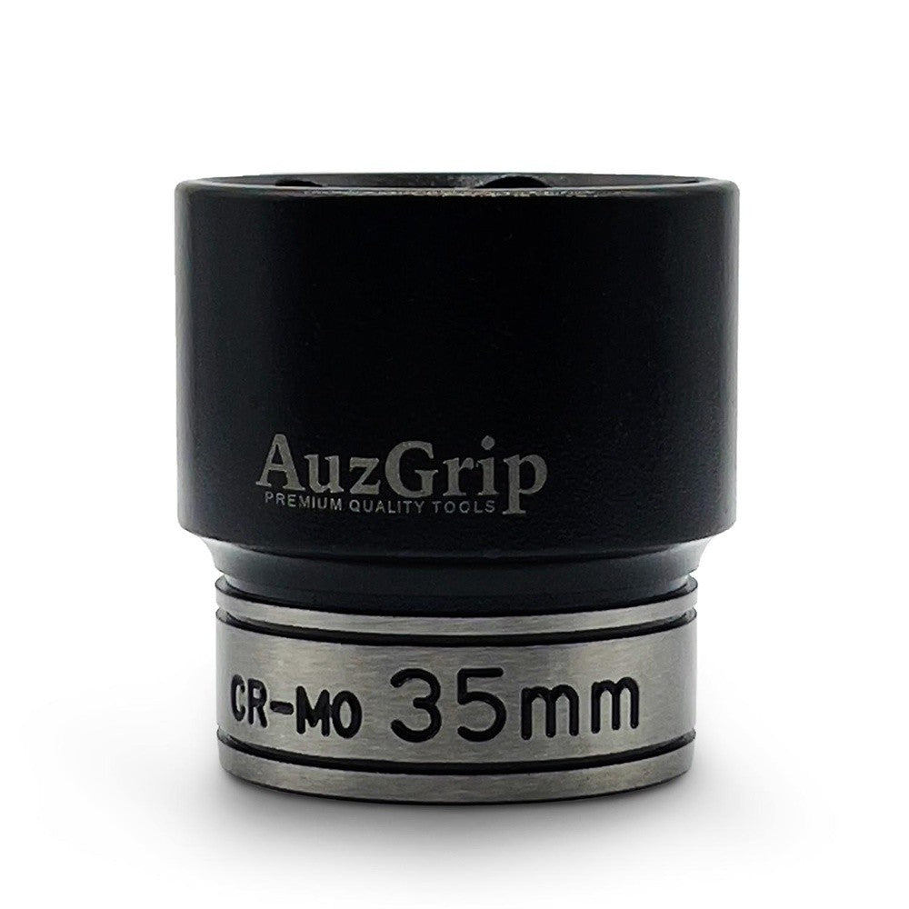 AuzGrip A84535 35mm 6 Point 1/2'' Square Drive Thin Wall Impact Socket front