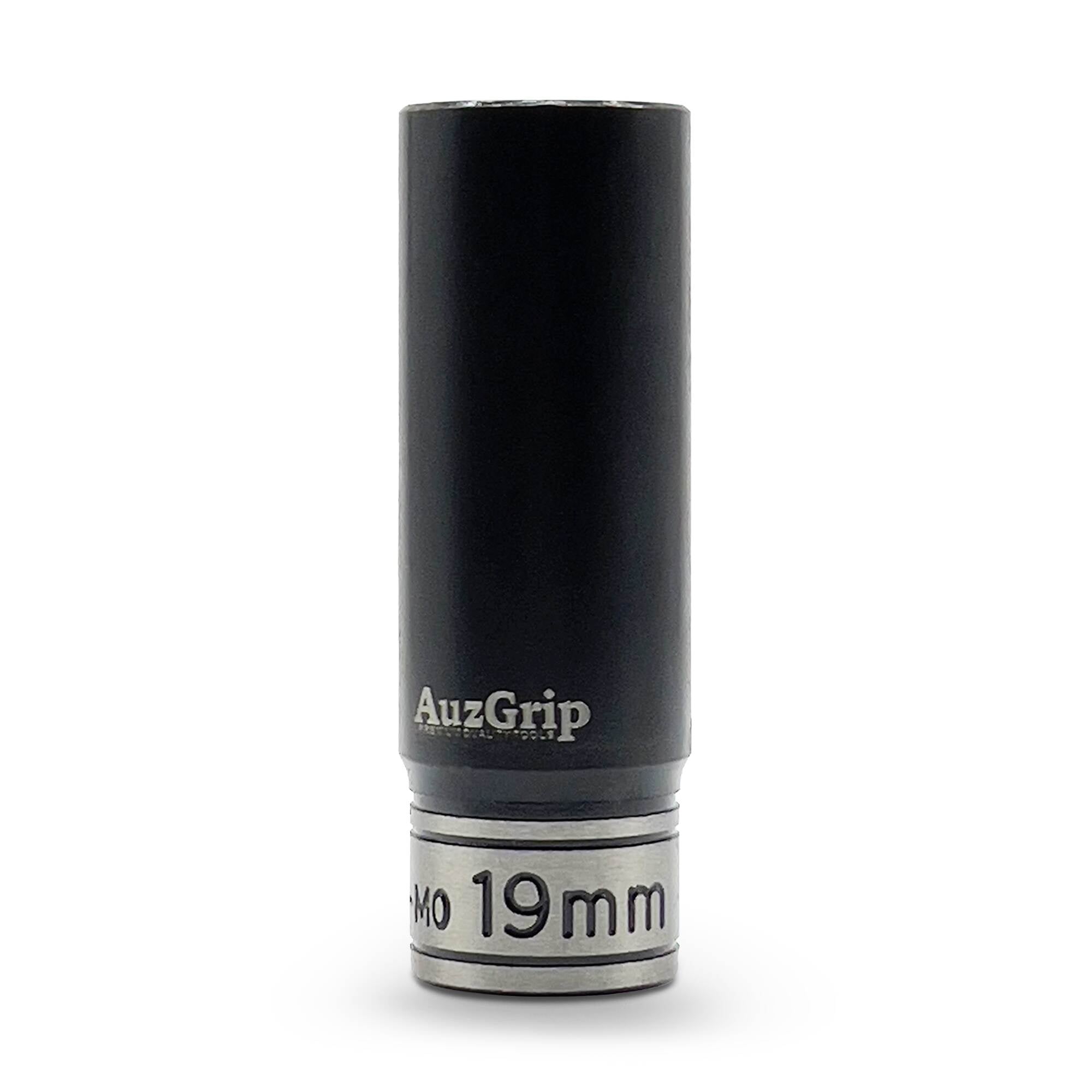 AuzGrip A84579 19mm 6 Point 1/2'' Square Drive Thin Wall Deep Impact Socket Front