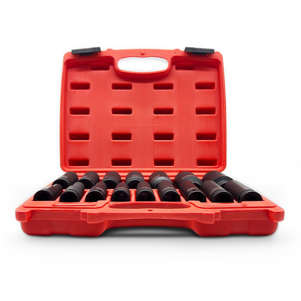 AuzGrip A84616 16 Piece Metric 6 Point Deep Impact Socket Set Front 1_jpg