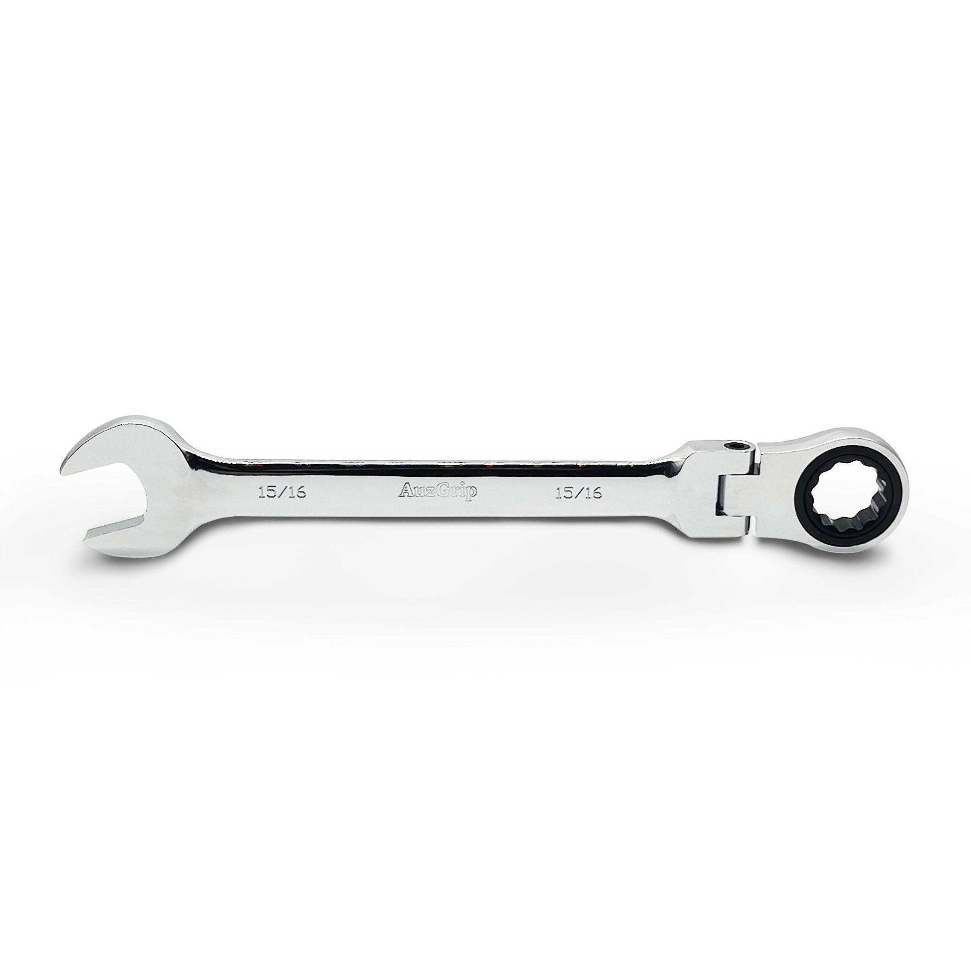AuzGrip A89750 15/16 Inch Flexible Open End and Ring Combination Ratchet Spanner Front