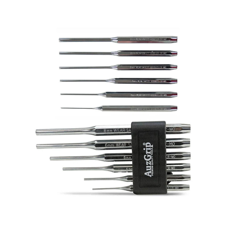AuzGrip A71420 Pin Punch Set + A71400 Long Pin Punch Set Bundle