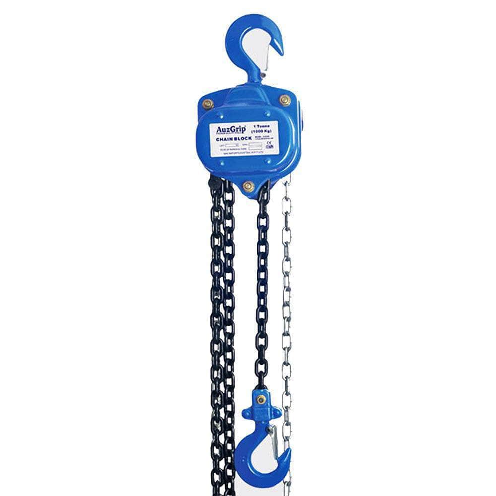 AuzGrip AuzGrip A18109 1000kg (1T) 3m Heavy Duty Industrial Chain Block