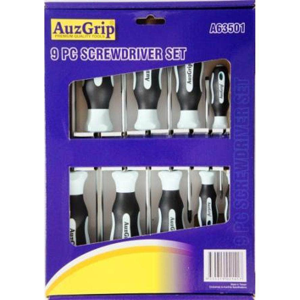 AuzGrip AuzGrip A63501 9 Piece Screwdriver Set