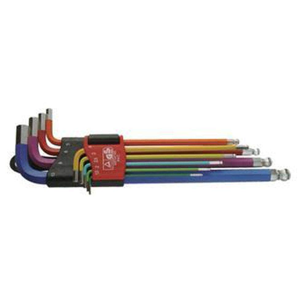 AuzGrip AuzGrip A71300 9 Piece Metric Extra Long Ball Point Hex Key Set
