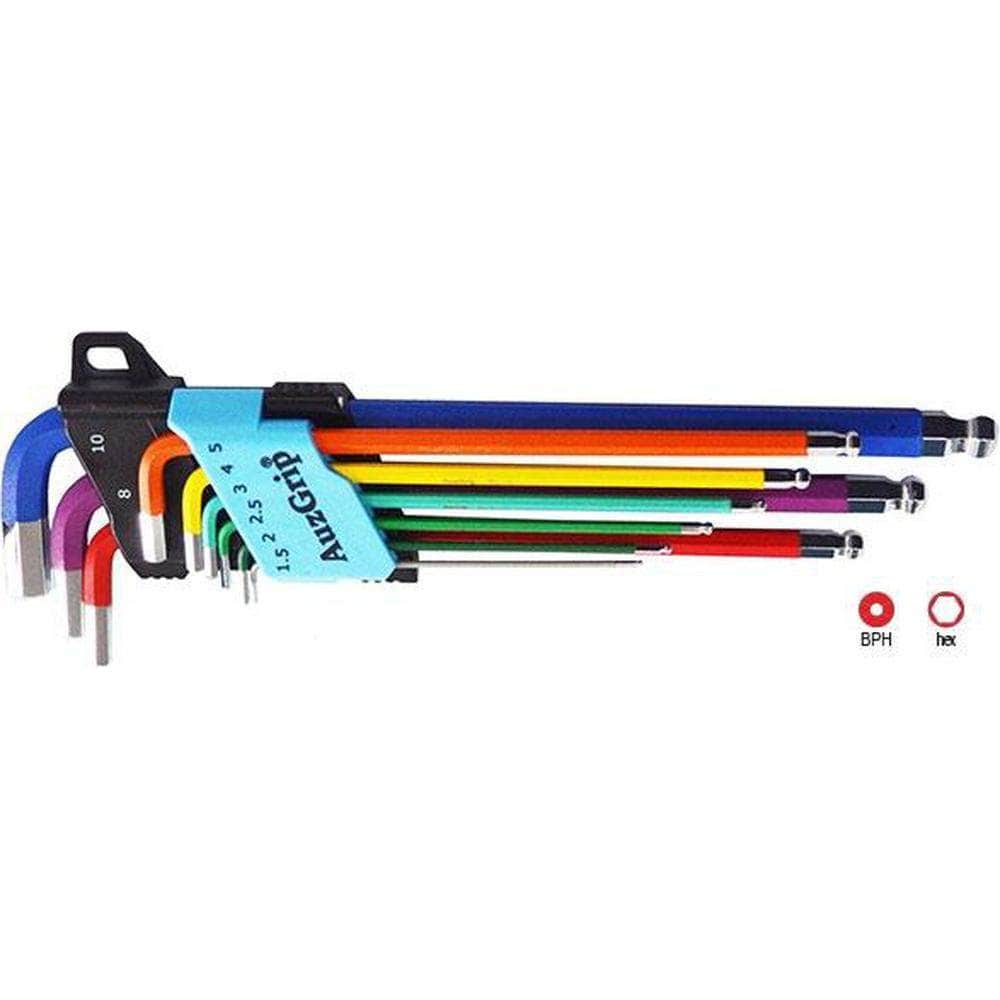 AuzGrip AuzGrip A71350 9 Piece SAE Extra Long Ball Point Hex Key Set