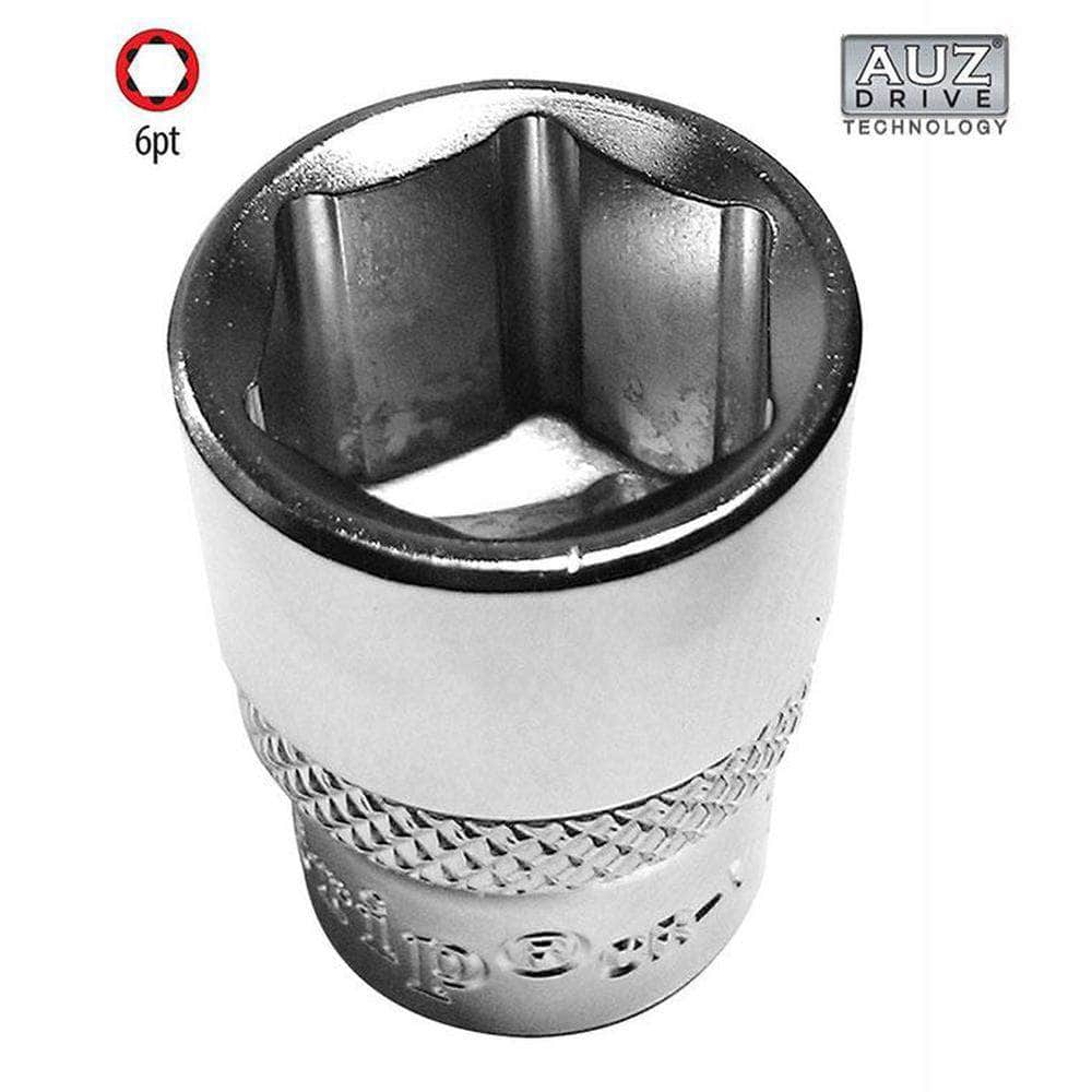 AuzGrip AuzGrip A75532 17mm 6 Point 3/8" Square Drive Chrome Socket