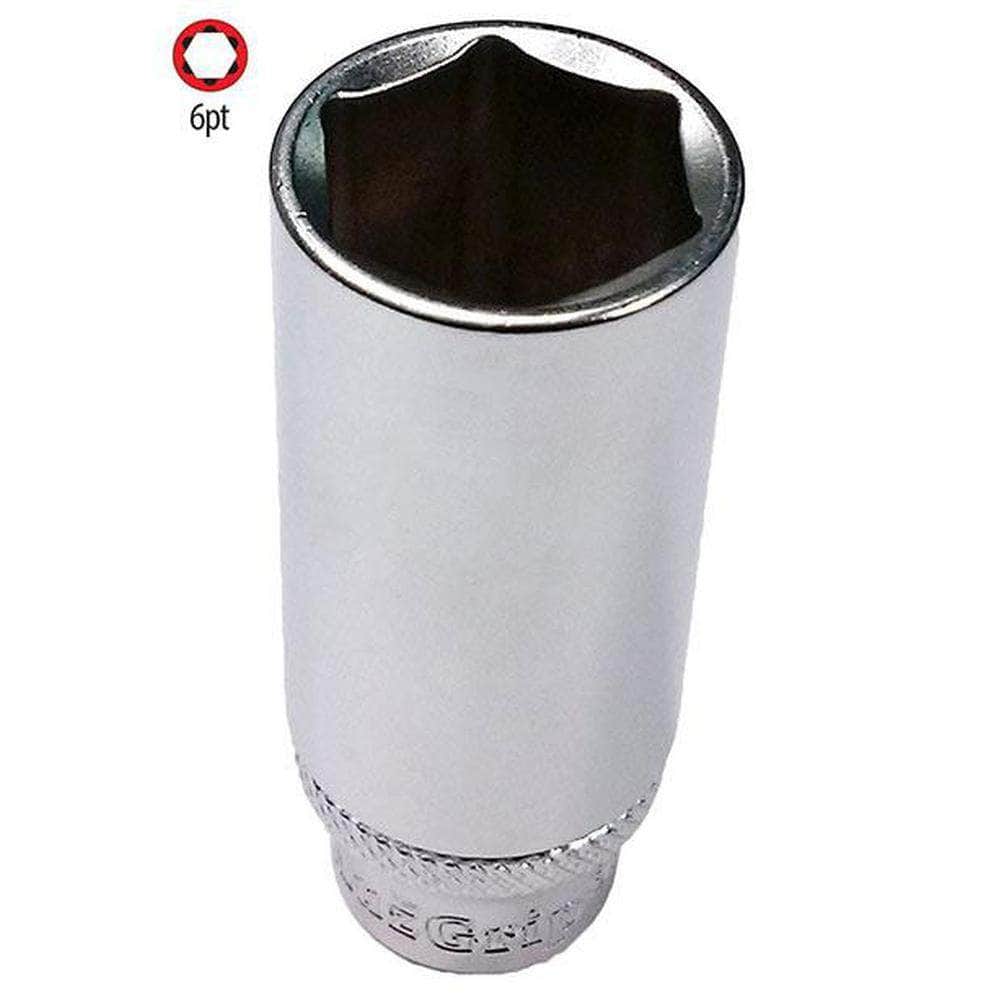 AuzGrip AuzGrip A75577 11/16" 6 Point 3/8" Square Drive Deep Socket