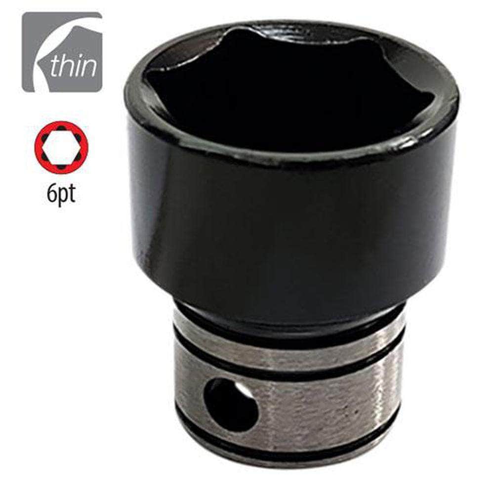 AuzGrip AuzGrip A84320 17mm 6 Point 3/8'' Square Drive Thin wall Impact Socket