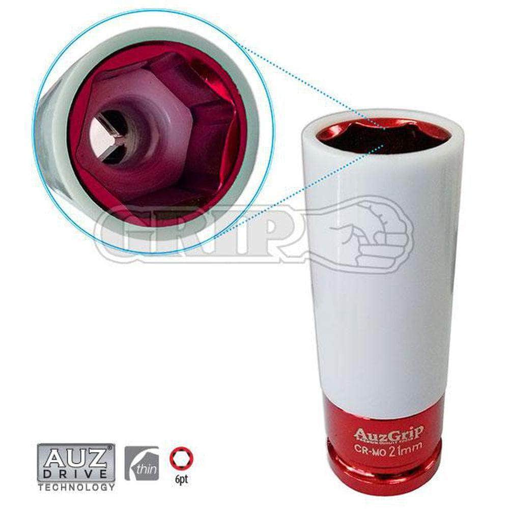 AuzGrip AuzGrip A84674 21mm 6 Point 1/2" Square Drive Alloy Wheel Impact Socket