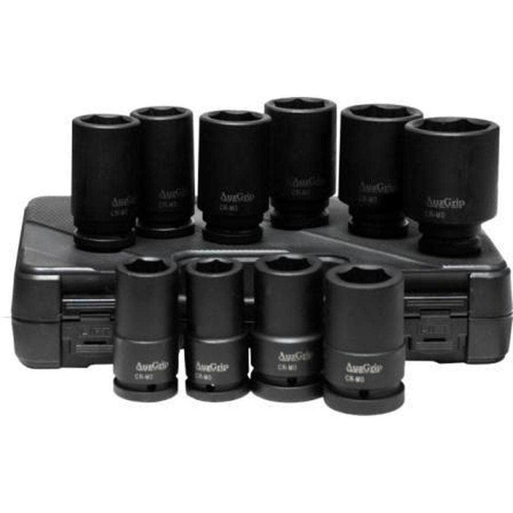 AuzGrip AuzGrip A86850 10 Piece SAE 6 Point 1" Square Drive Impact Socket Set