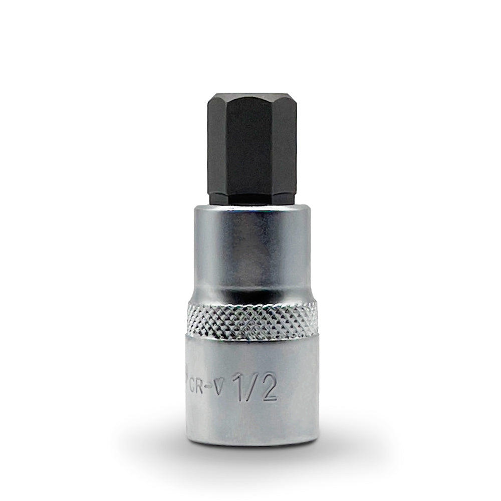 AuzGrip 1/2 Inch SAE Square Drive In Hex Bit Socket Front