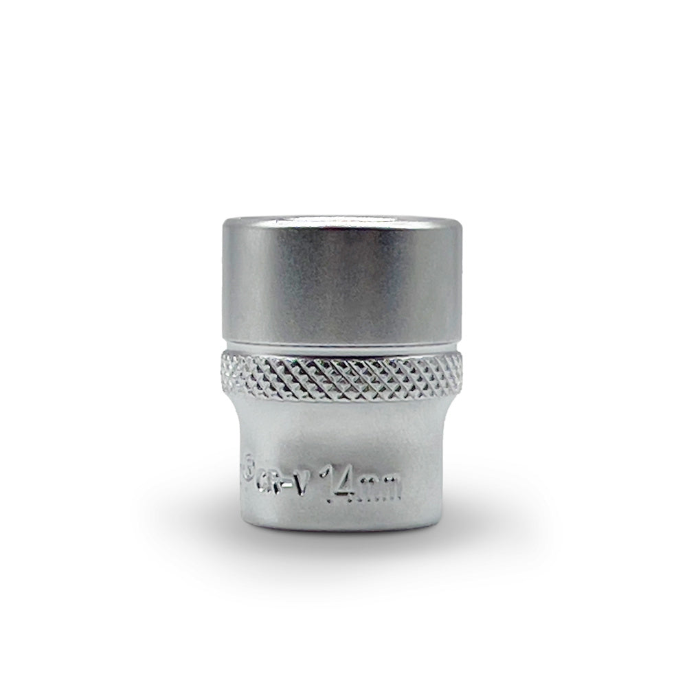 AuzGrip 14mm 6 Point Metric 1/4 Inch Square Drive Socket Front