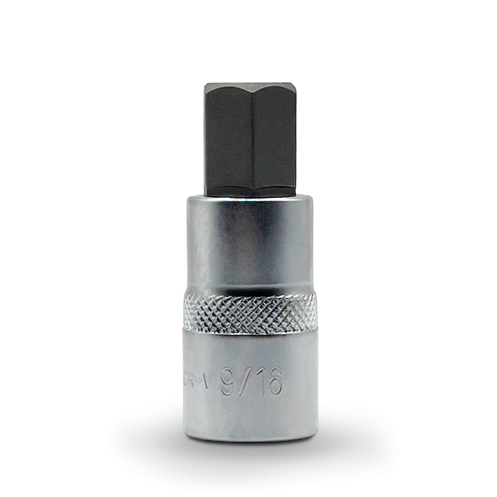 AuzGrip 9/16 Inch SAE Square Drive In Hex Bit Socket Front