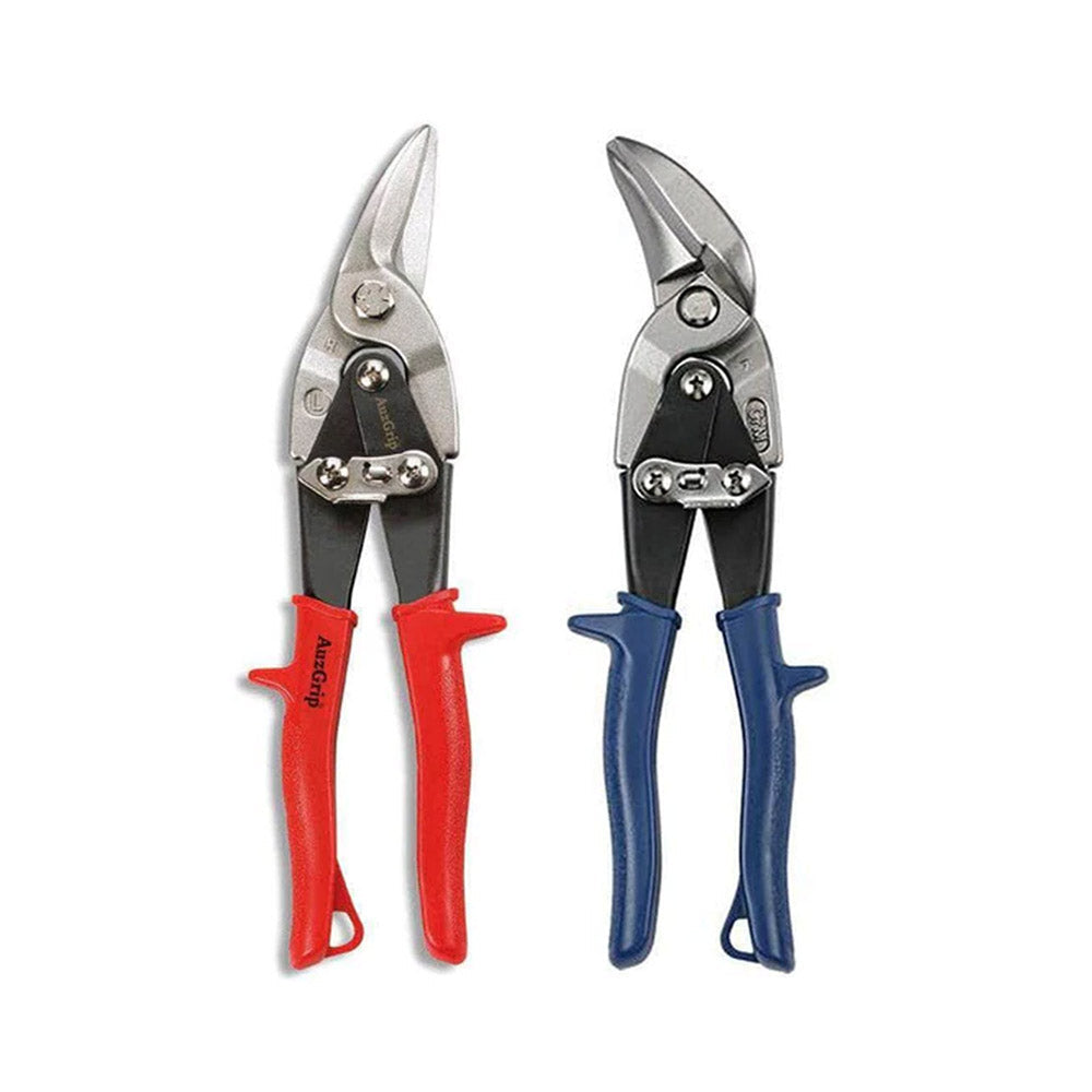 AuzGrip A26001 Left Cut + A26003 Right Cut Aviation Tin Snips Bundle