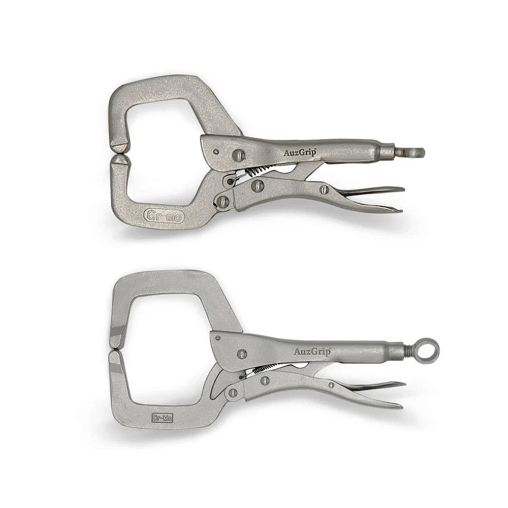 AuzGrip A33025 + A33030 Locking C-Clamp Pliers Bundle