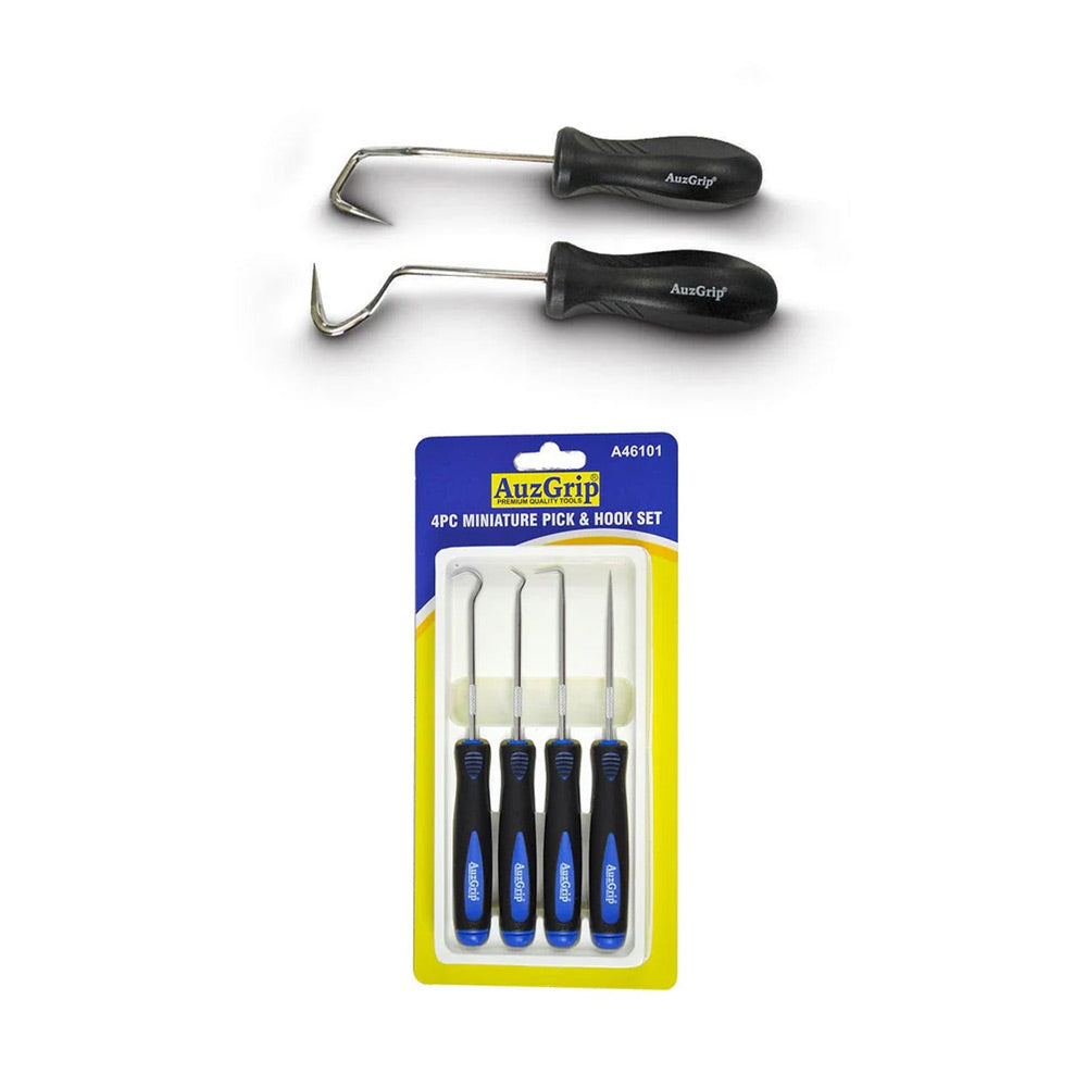 AuzGrip A46101 Pick & Hook Set + A46115 Hose Removal Hook Set Bundle