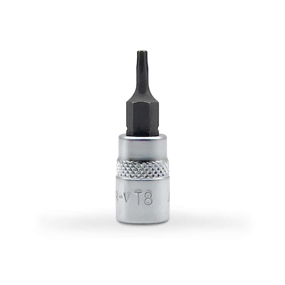 AuzGrip A71184 T8 1 4 Inch Square Drive Torx Bit Socket