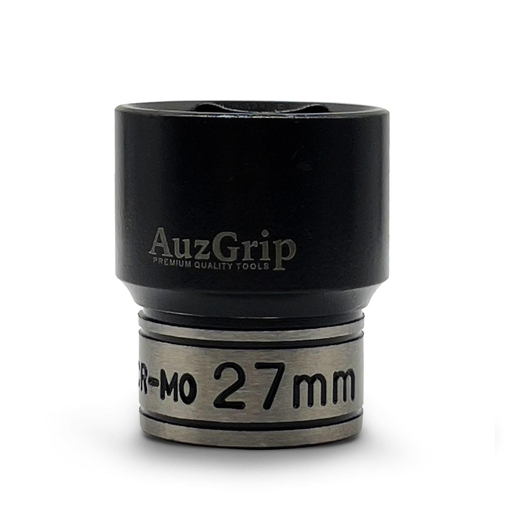 AuzGrip A84527 27mm 6 Point 1/2'' Square Drive Thin Wall Impact Socket front