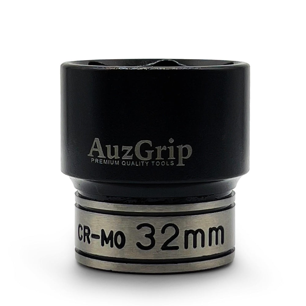 AuzGrip A84532 32mm 6 Point 1/2'' Square Drive Thin Wall Impact Socket front