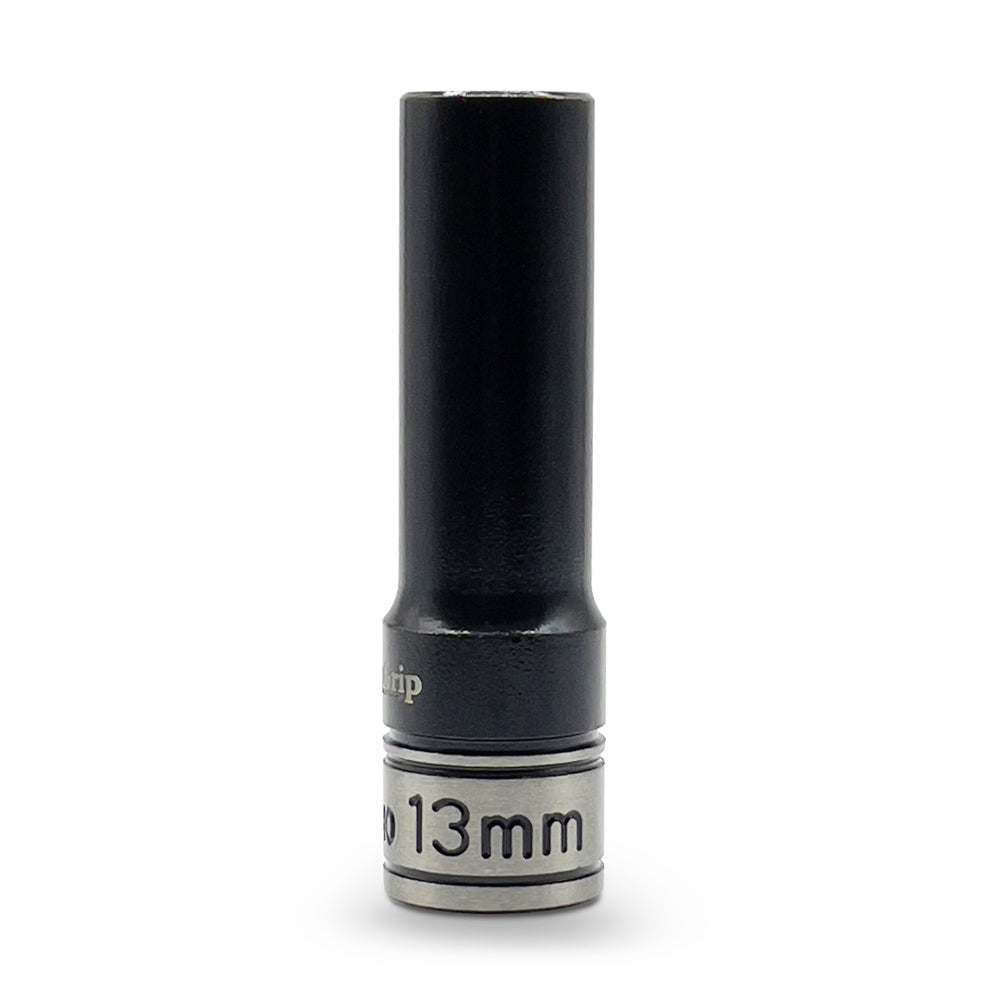 AuzGrip A84573 13mm 6 Point 1/2'' Square Drive Thin Wall Deep Impact Socket Front