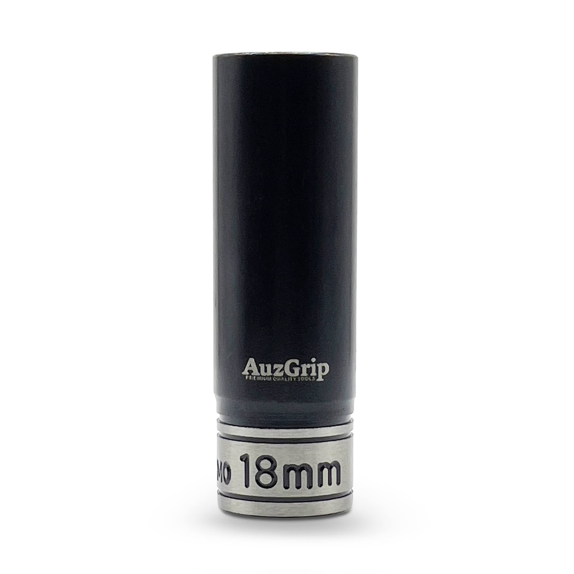 AuzGrip A84578 18mm 6 Point 1/2'' Square Drive Thin Wall Deep Impact Socket Front