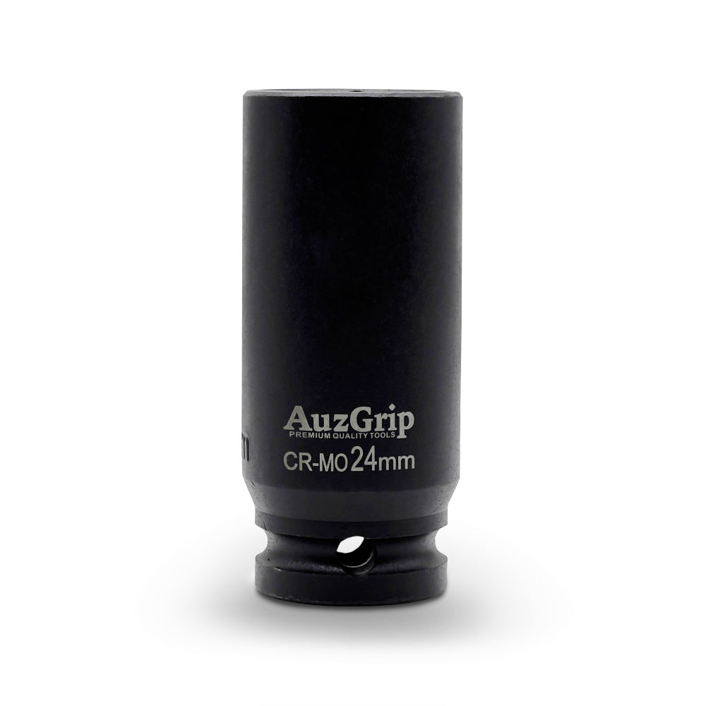 AuzGrip A84612 11 Piece Metric 6 Point 1/2" Square Drive Deep Impact Socket Set
