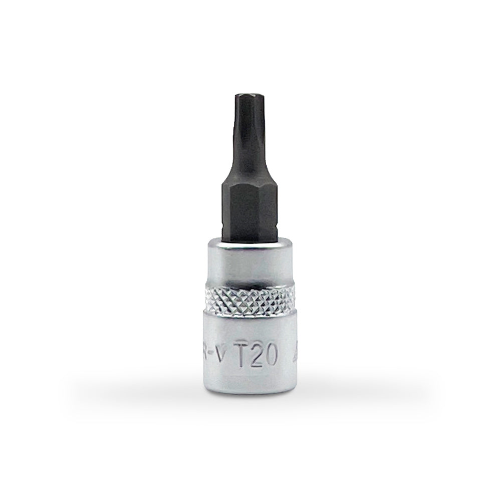 AuzGrip T20 1/4 Inch Square Drive E-Torx Bit Socket Front