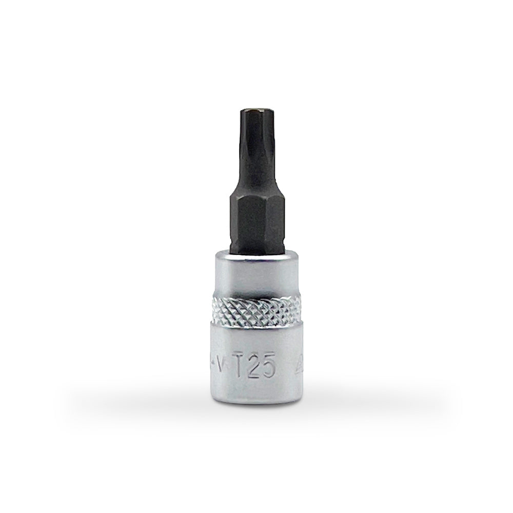 AuzGrip T25 1/4 Inch Square Drive E-Torx Bit Socket Front