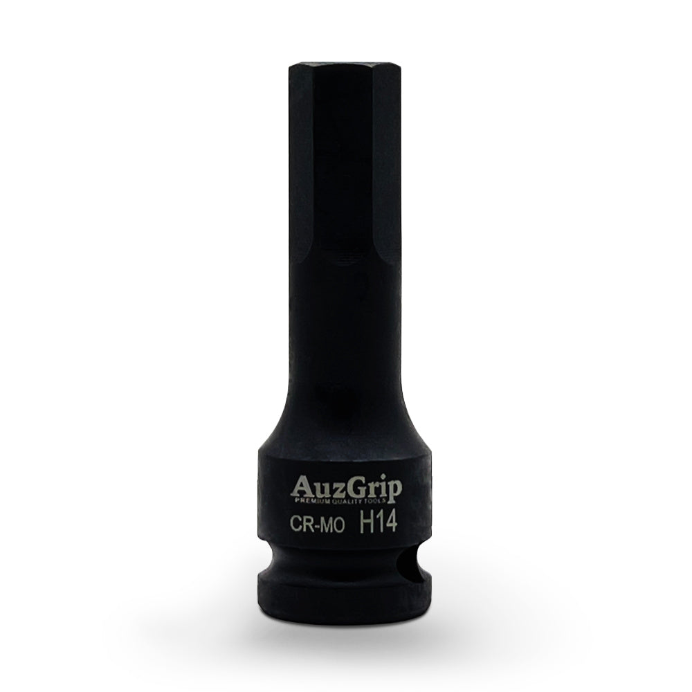 AuzGrip A84601 8 Piece Metric 1/2" Square Drive In-Hex Bit Socket Set