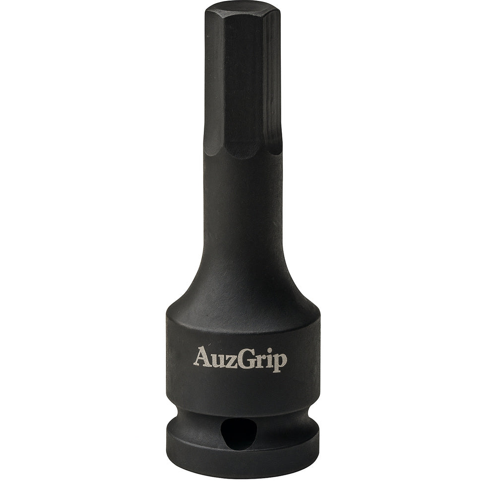 AuzGrip A84756 15mm 1/2" Square Drive In-Hex Bit Impact Socket