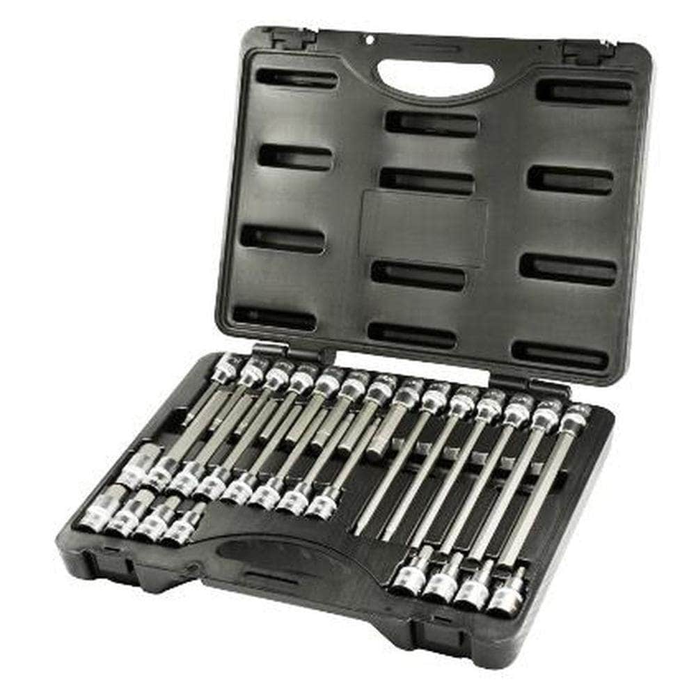 AuzGrip AuzGrip A71155 30 Piece 1/2" Square Drive In-Hex Bit Socket Set