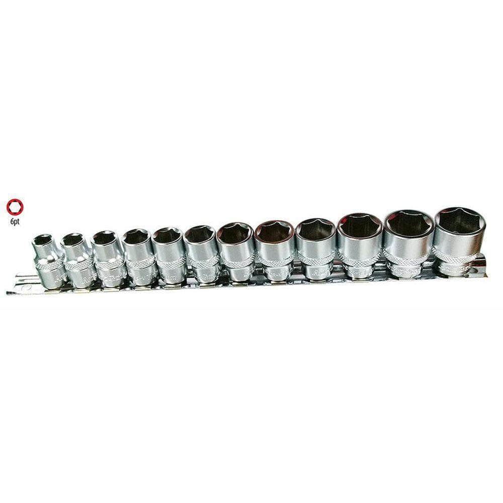 AuzGrip AuzGrip A75402 12 Piece Metric 6 Point 3/8" Square Drive Socket Set