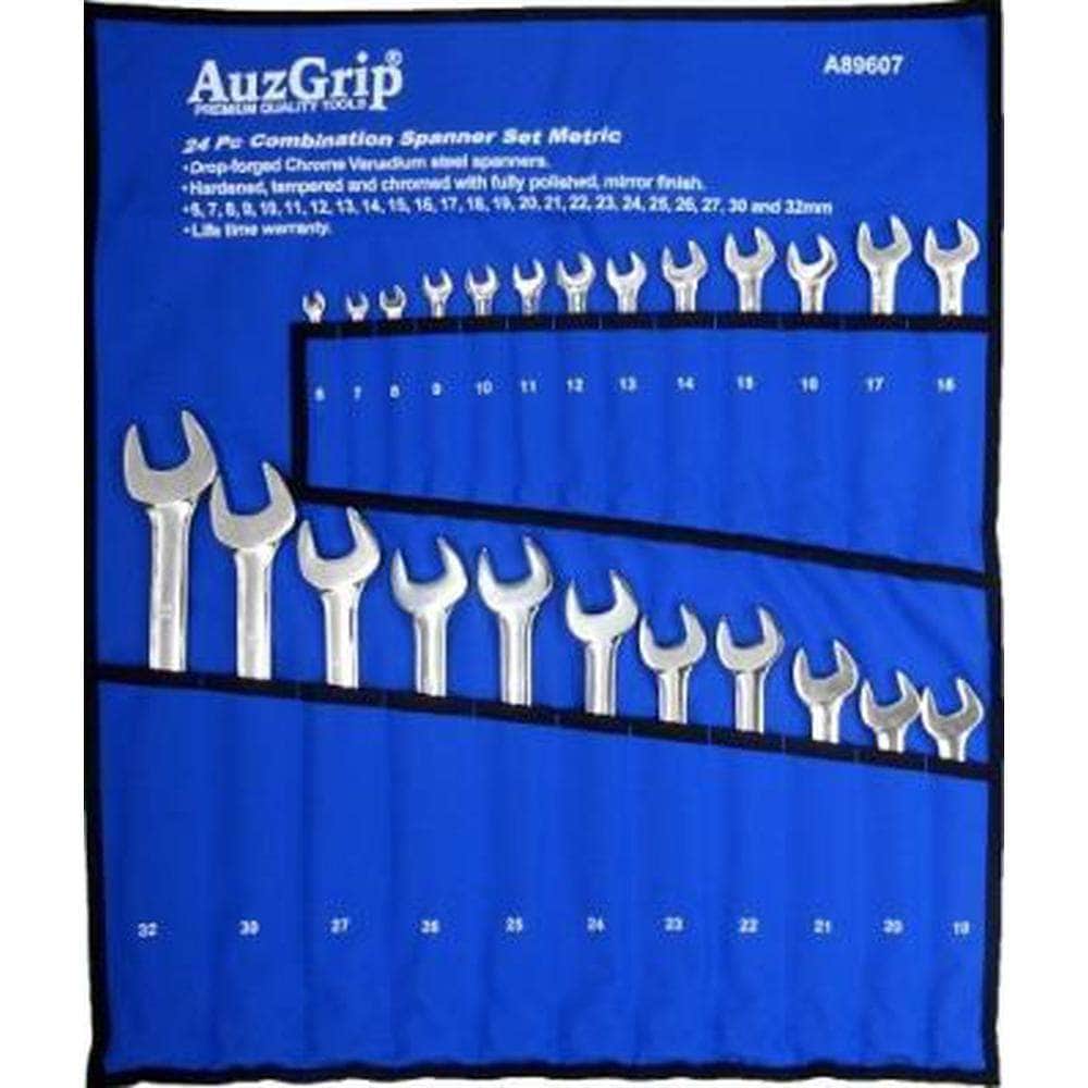 AuzGrip AuzGrip A89607 24 Piece Metric Combination Spanner Set